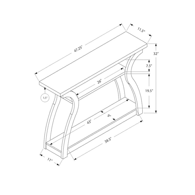 Accent Table, Console - Espresso