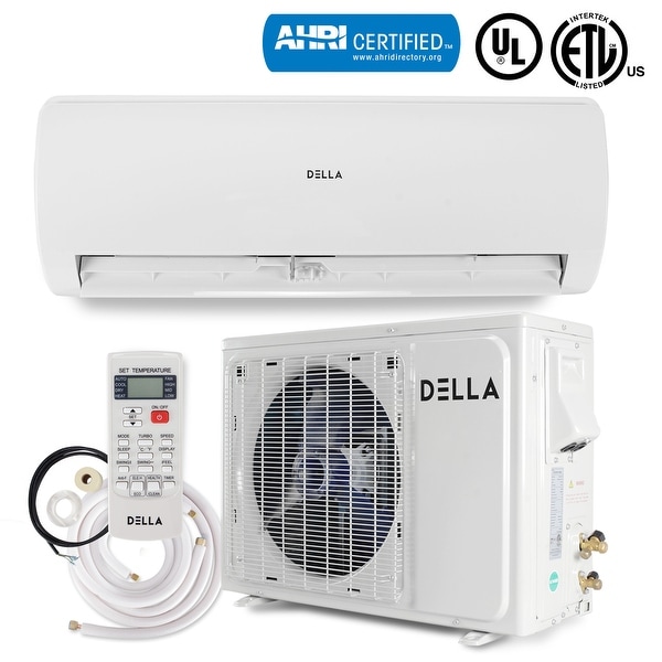 DELLA Heat Pump and Air Conditoner Mini Split System Inverter Wall Mount Unit 12000 BTU 230V 22 SEER