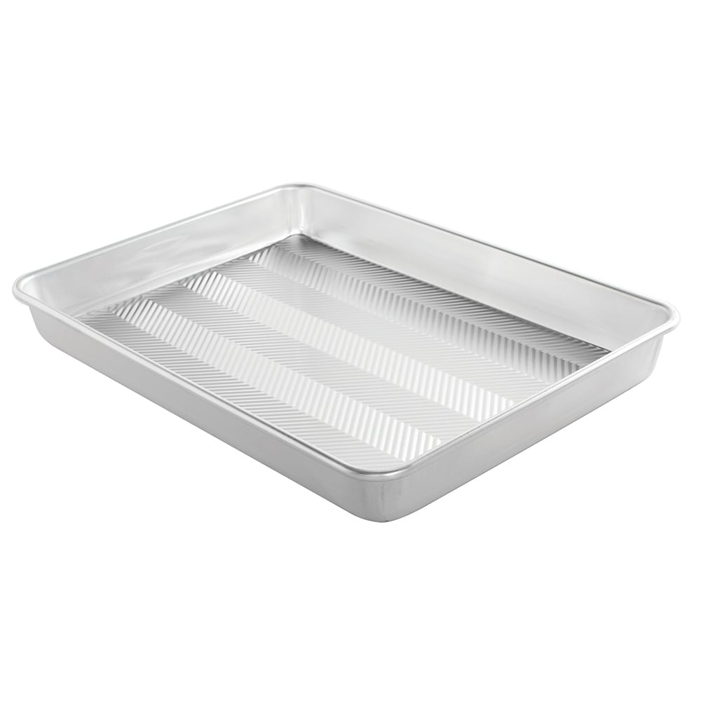 Nordic Ware Prism 13" X 18" High-Sided Sheet Cake Pan, Metallic