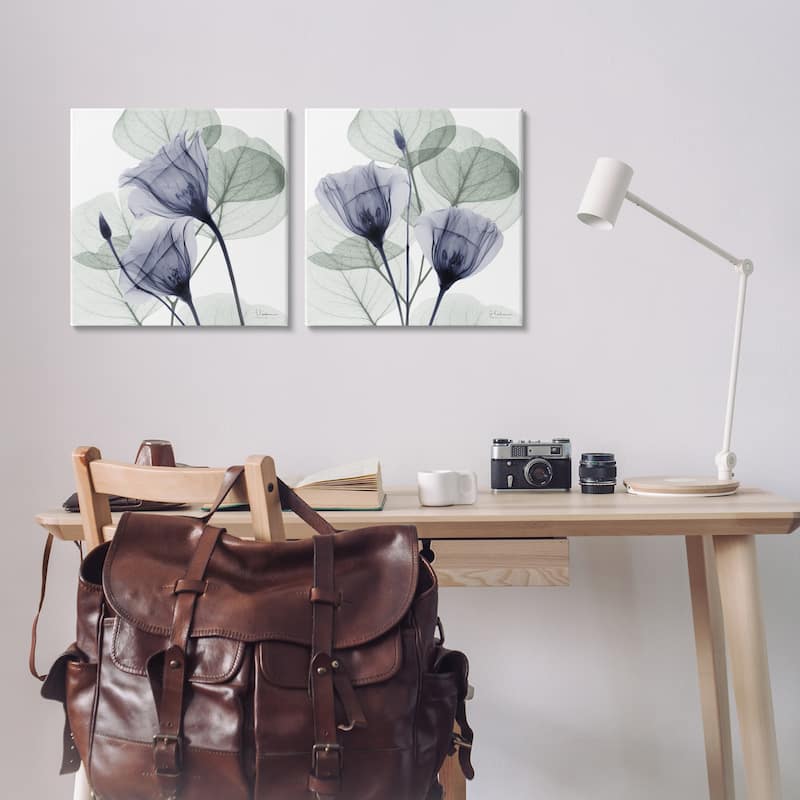 Stupell Fading Florals & Herbs Canvas Wall Art Design By Albert Koetsier (Set of 2)