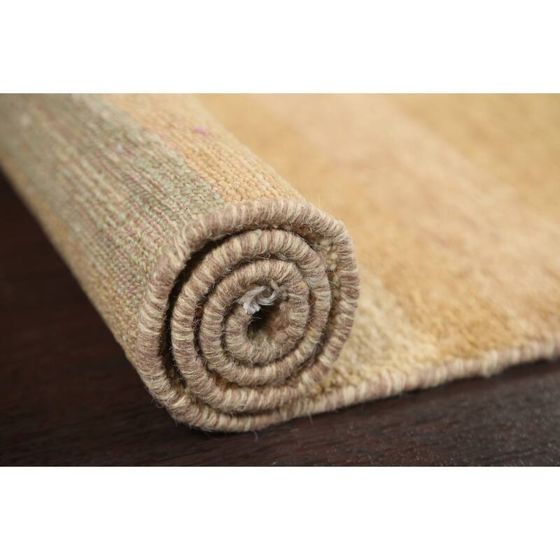Contemporary Striped Gabbeh Kashkoli Wool Area Rug Hand-knotted Carpet - 3'1" x 5'2"