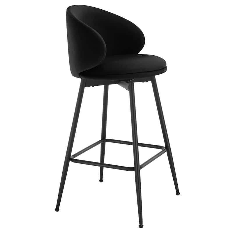 26"/30" Velvet Upholstered Swivel Counter/Bar Stools Set of 2/3