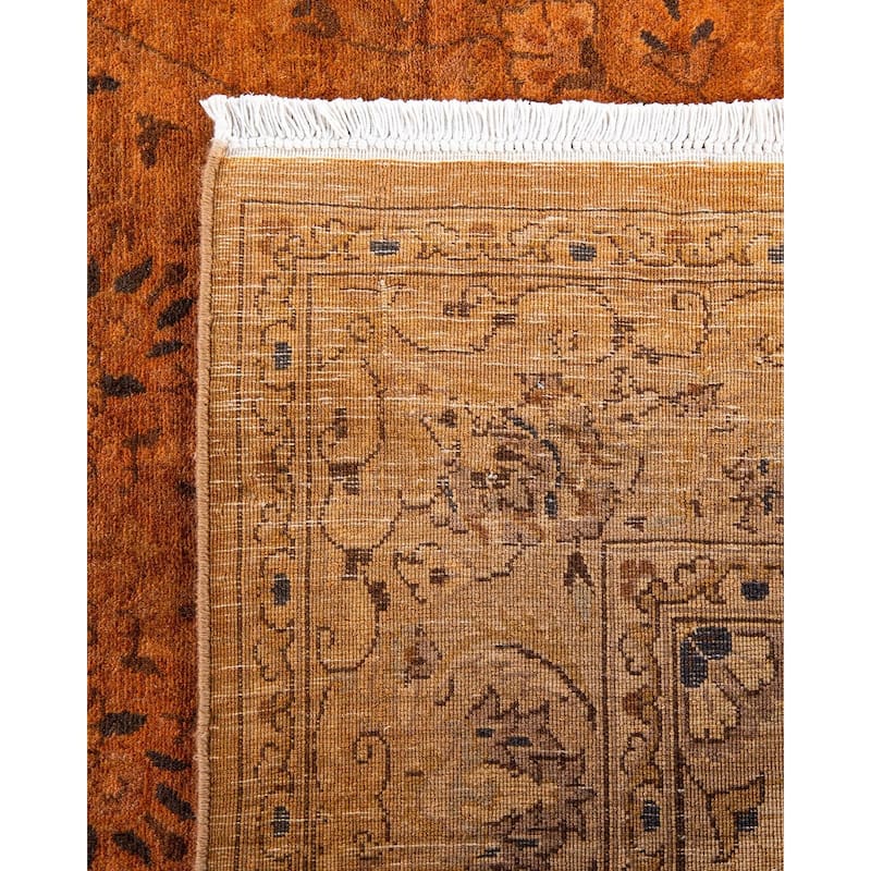 Fine Vibrance, One-of-a-Kind Hand-Knotted Area Rug - Brown, 4' 1" x 6' 3" - 4' 1" x 6' 3"