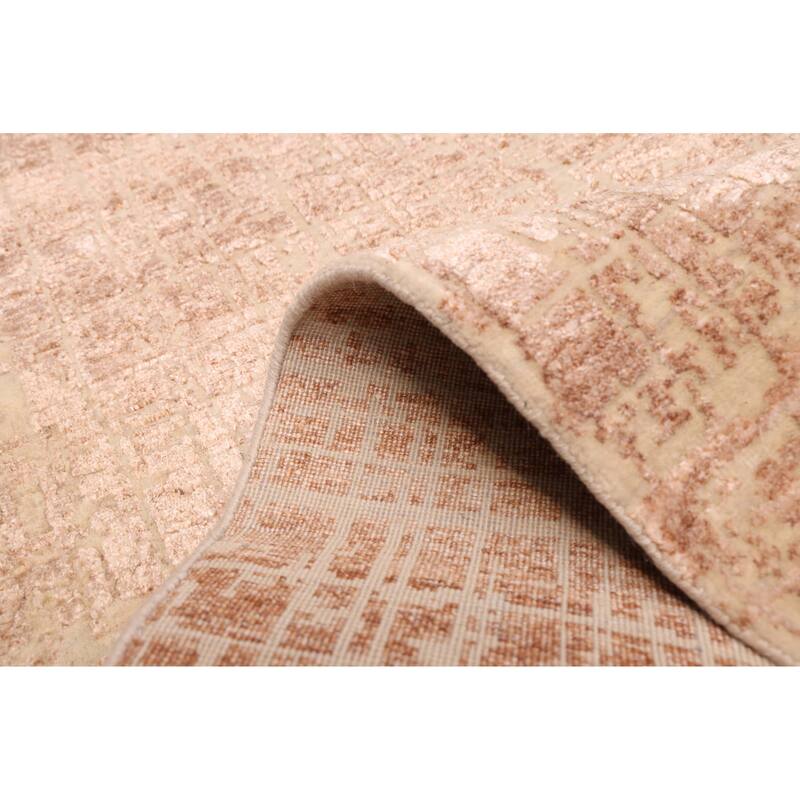 ECARPETGALLERY Hand-knotted Legacy Brown Silk, Wool Rug - 2'6 x 10'0