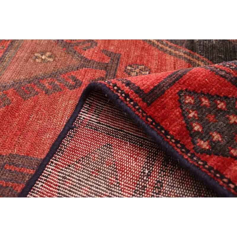 ECARPETGALLERY Hand-knotted Konya Anatolian Black, Red Wool Rug - 4'5 x 9'1