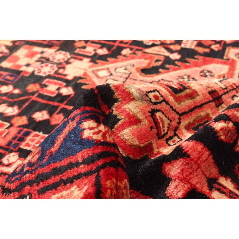 ECARPETGALLERY Hand-knotted Anatolian Vintage Black Wool Rug - 4'4 x 6'7