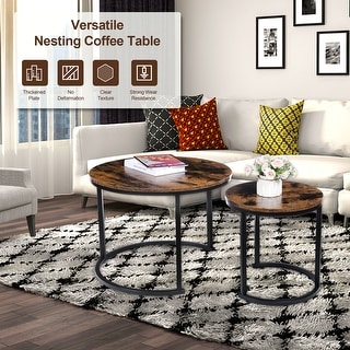 Nesting Coffee Table Set of 2 - Bed Bath & Beyond - 36023366