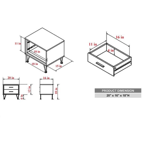 Night Table in White Bed Bath & Beyond 32833104