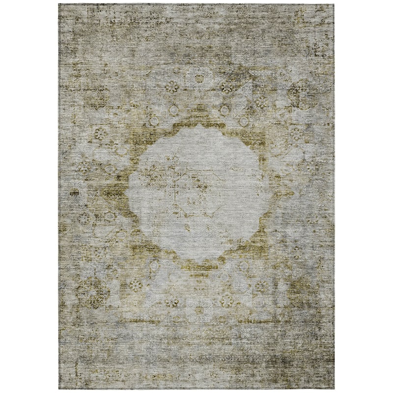 HomeRoots Oriental Traditional Rectangle Outdoor Rug