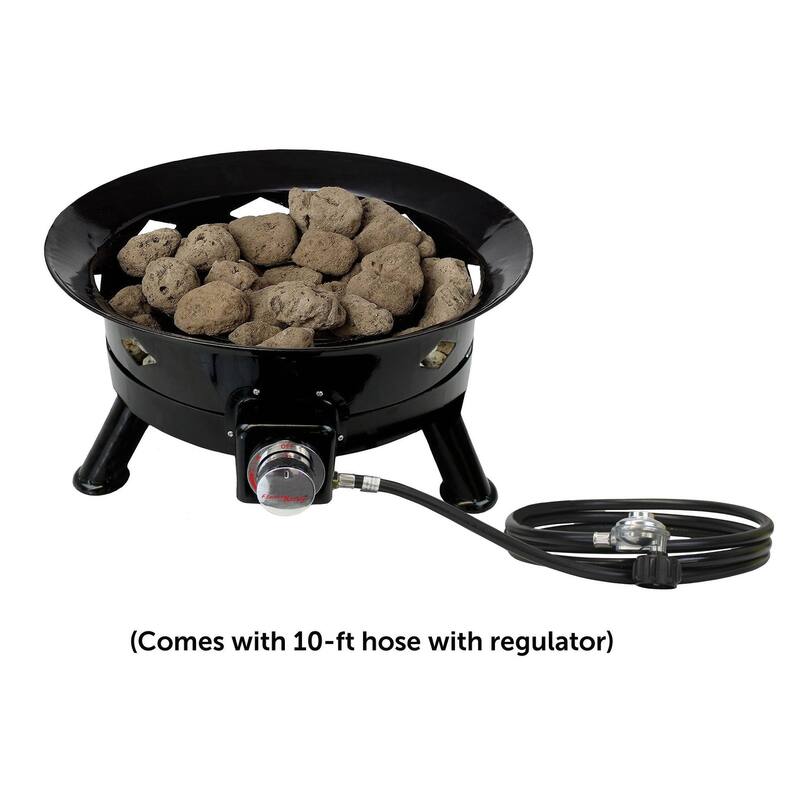 Flame King Smokeless Propane Fire Pit, 24-inch Portable Firebowl