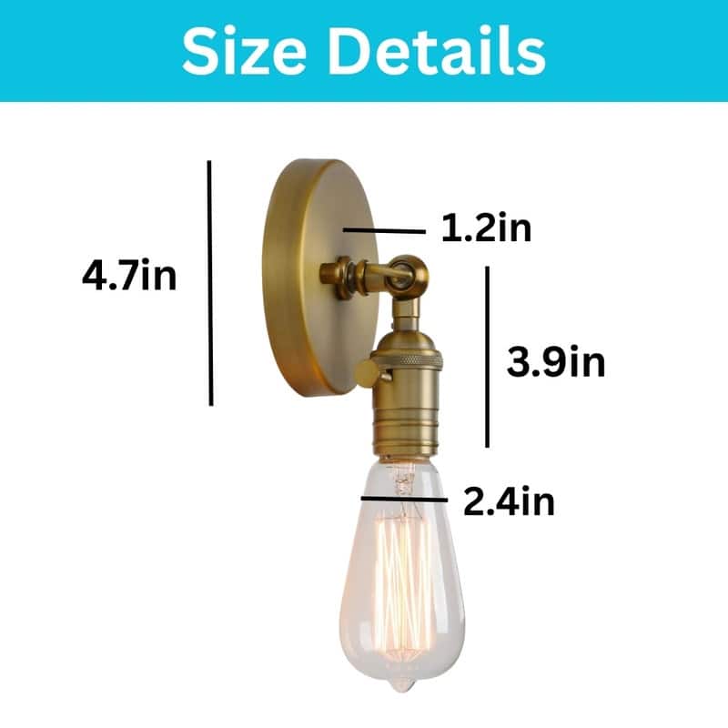 1 Light sconce light antique wall lighting metal wall sconce