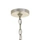 preview thumbnail 4 of 4, Brielle 4 Light Antique Silver Chandelier - 18'' W x 22'' H