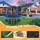 preview thumbnail 6 of 7, Trampoline Outside Safety Net With Basketaball Hoop