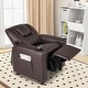 preview thumbnail 33 of 34, PU Leather Kids Recliner Chair with Cup Holder and Pocket - 23.5" x 23.5" x 28"