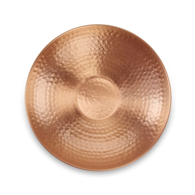 13.5" Freestanding Copper Birdbath with Stand