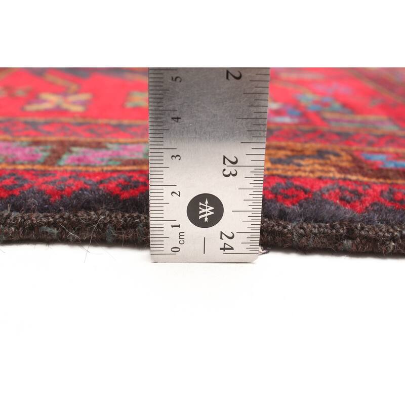 ECARPETGALLERY Hand-knotted Teimani Red Wool Rug - 2'9 x 4'7