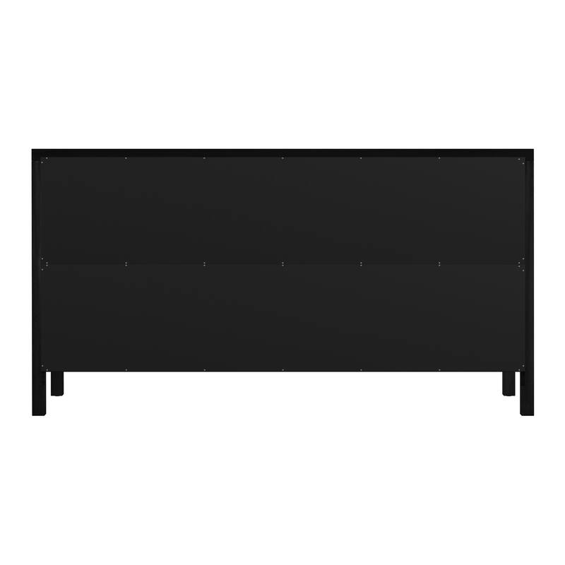 Nora 6-Drawer Wood Wide Dresser