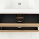 preview thumbnail 42 of 148, Floating Bathroom Vanity with Integrated Resin Top
