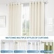 preview thumbnail 13 of 34, Modern Square Urn Adjustable Drapery Curtain Rod with Clip Rings