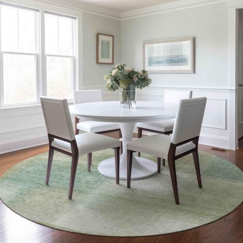 Machine Washable Indoor/ Outdoor Chantille Casual Ombre Rug