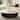 Modern Drum Coffee Table with Oak Veneer, Sintered Stone Coffee Table with 2 Solid Wood Drawers, Fully Assembled, White