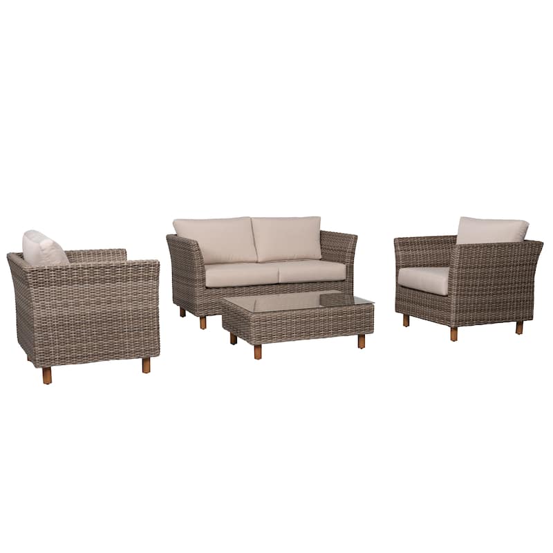 Orlando 4-Piece Wicker Sofa Set