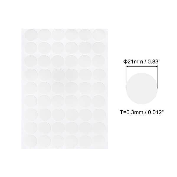 21mm Dia PVC Self Adhesive Screw Hole Cover Stickers 6 Sheet/324pcs