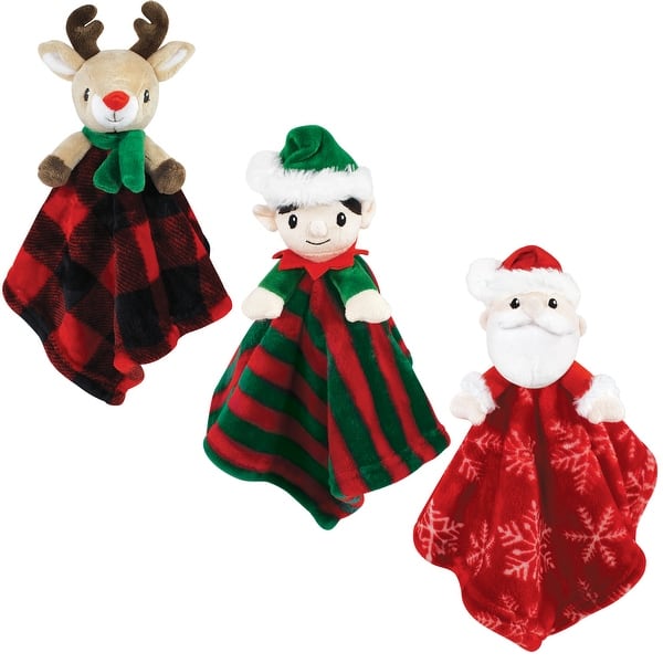 slide 1 of 1, Hudson Baby Unisex Baby Animal Face Security Blanket, Elf, One Size - Elf - One Size One Size - Elf