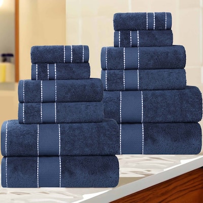 Superior Niles Cotton Ultra-Plush Absorbent 12 Piece Towel Set