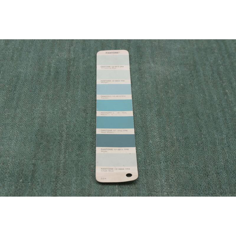 Kashkuli Gabbeh Turquoise Rug 9'9" x 9'9" - 9'9 x 9'9