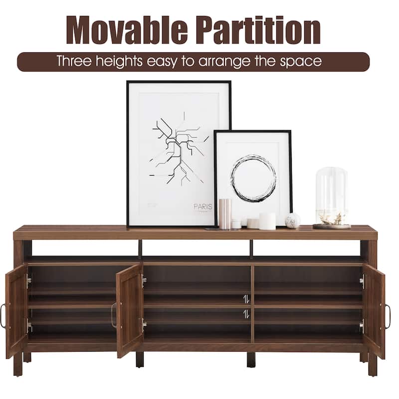 Gymax TV Stand Entertainment Media Center for TV's up to 65'' w/ - See Details