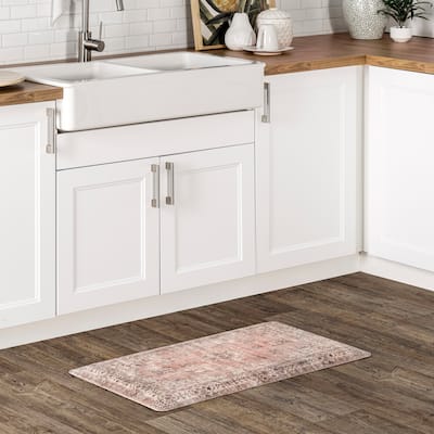 Nuloom Floral Vintage Kitchen or Laundry Comfort Mat