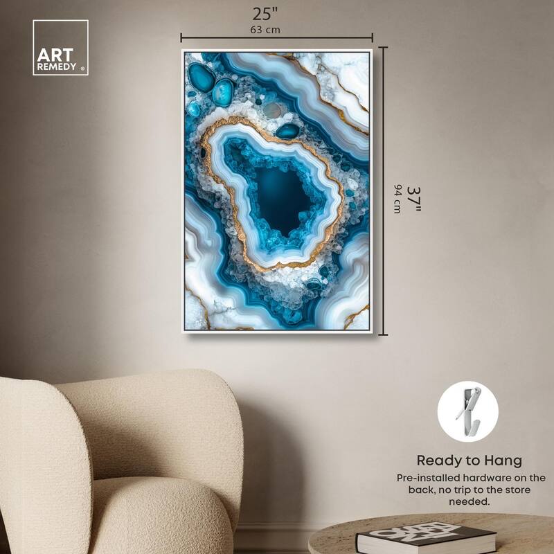 Gilded Geode Eye I Canvas by Art Remedy