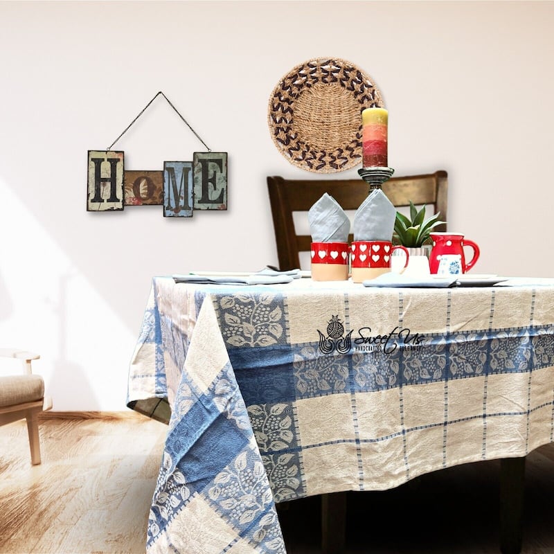 Luxurious Floral Jacquard Cotton Tablecloth Collection