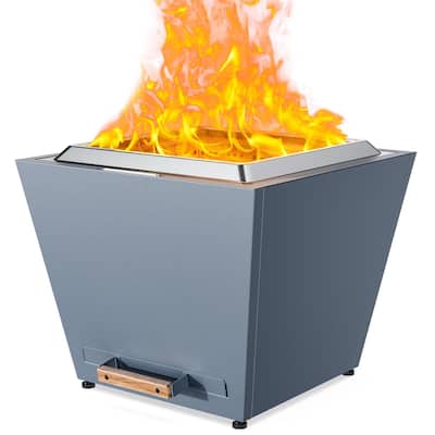 Cyberpit One Pro 25 inch Smokeless Fire Pit, w/Pull-Out Ash Pan, Portable Outdoor Firepits