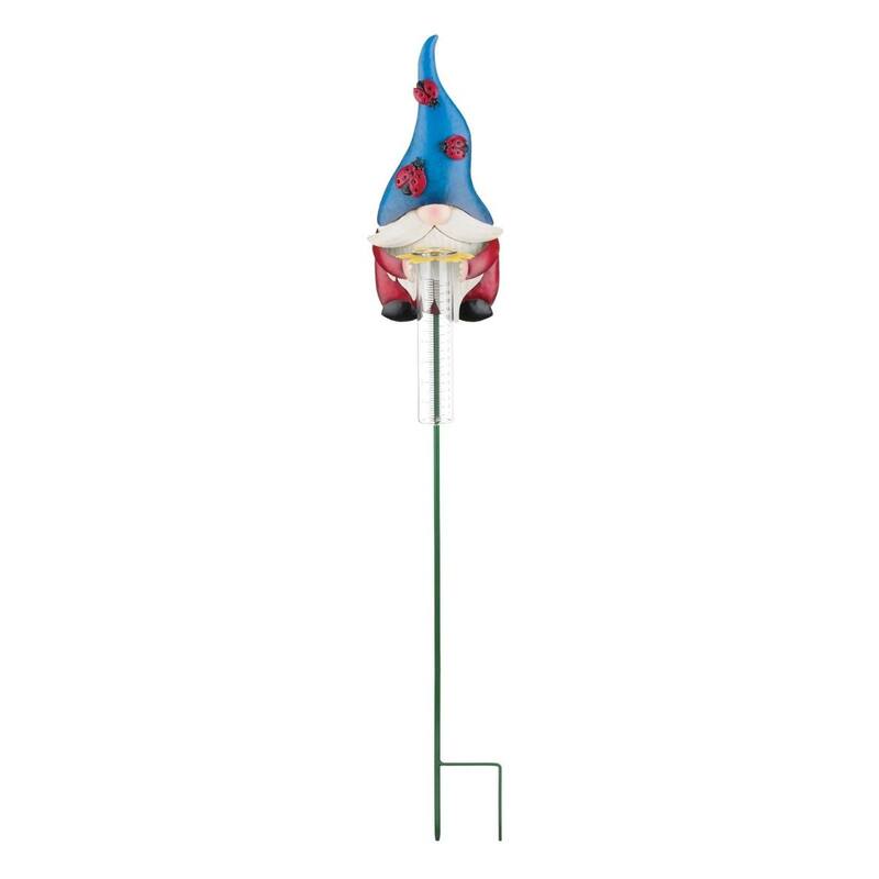 Gnome Rain Gauge - Ladybug