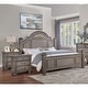 preview thumbnail 1 of 13, Vame 3-Piece Traditional Grey Wood Poster Bedroom Set With Two Nightstands by Furniture of America California King