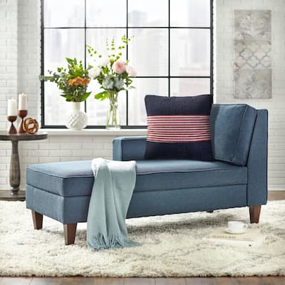 Sevita Navy Nautical Striped Throw Pillow