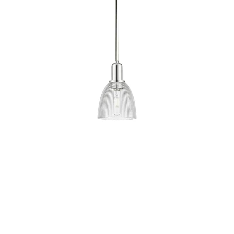 Innovations Lighting 716-1S-10-6 Castile Pendant Castile 6" Wide Mini - Polished Nickel / Clear