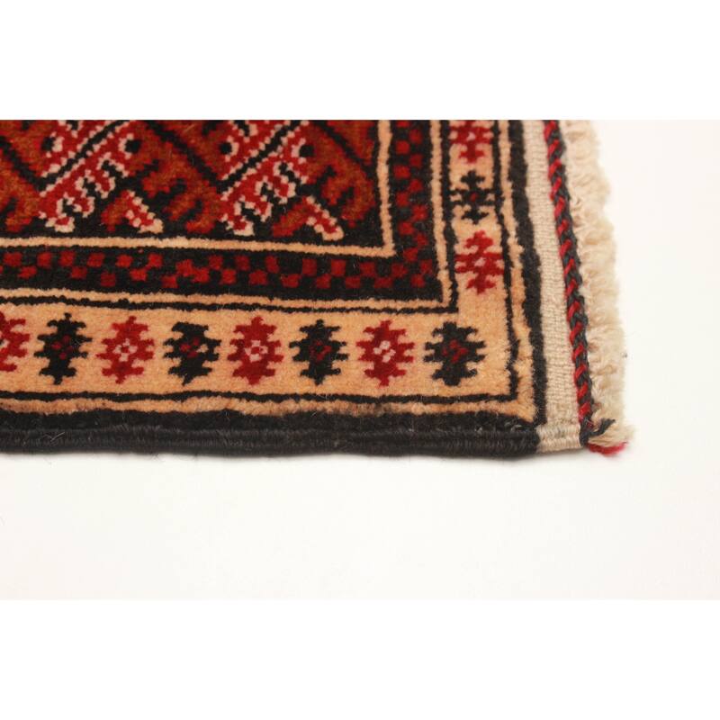 Teimani Red Rug 3'2" x 4'10" - 3'2 x 4'10