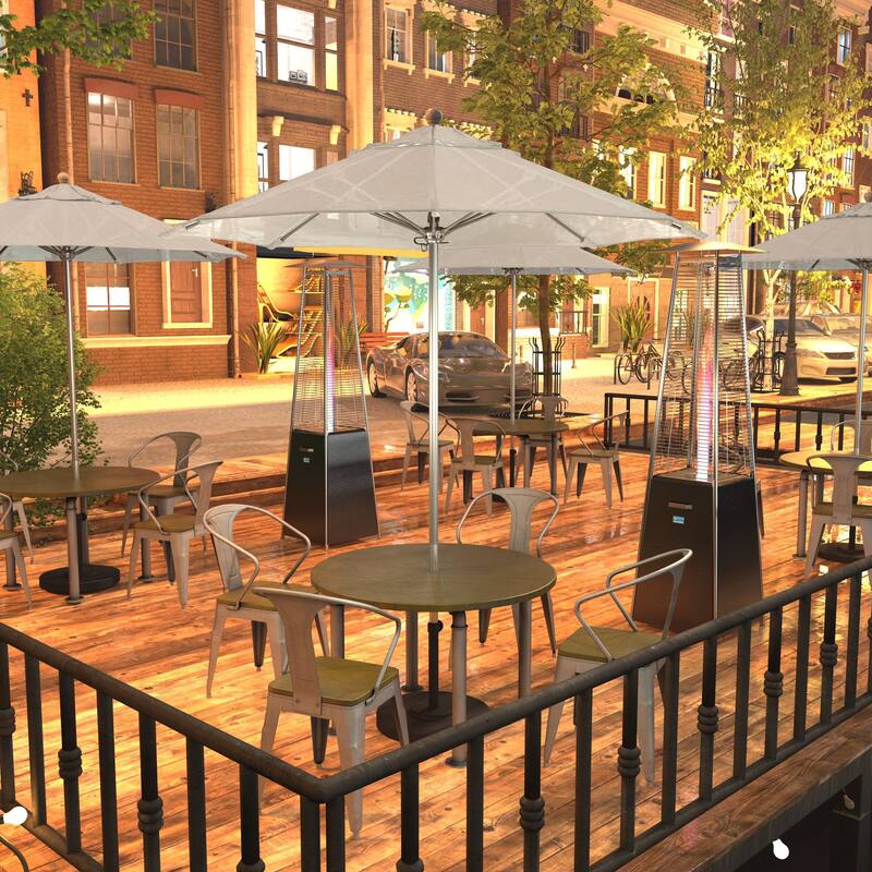 California Umbrella 75' Venture Series Patio Umbrella, Silver Aluminum Pole Fiberglass Ribs Push Lift, Olefin - Antique Beige