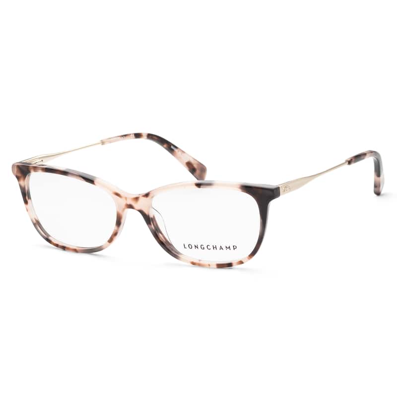 Longchamp Women's 54mm Rose Tortoise Opticals