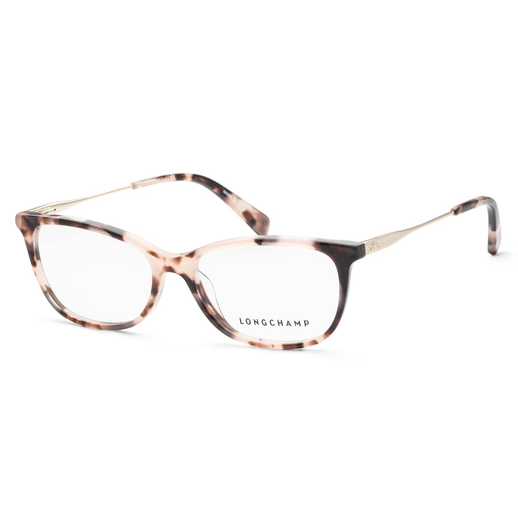 Longchamp Women's 54mm Rose Tortoise Opticals
