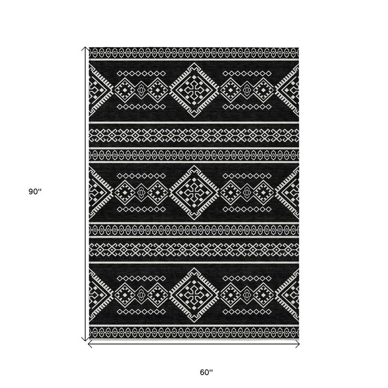 HomeRoots Southwestern Transitional Rectangle Outdoor Rug