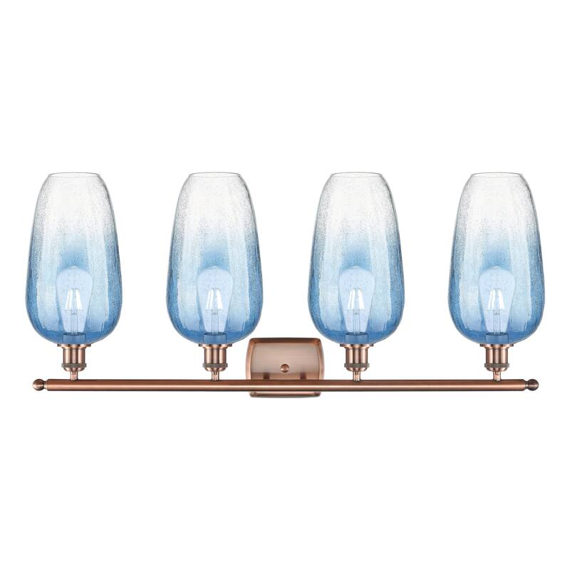 Innovations Lighting Endless Possibilities Ballston - Brookhaven Flute - 4 Light 37" Bath Vanity Light