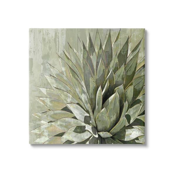 Stupell Green Botanical Abstract Leaves Canvas Wall Art by Lindsay ...