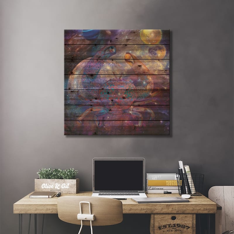 Mercury Rising Print On Wood by Iris Scott - Multi-Color