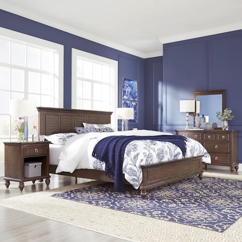 Southport Hardwood Solid Oak 4-Piece Bedroom Set