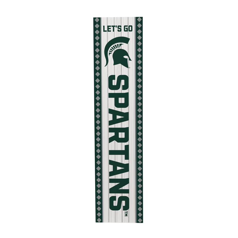 47" Double Sided Seasonal Porch Leaner, Michigan State University - 47" x 11.25"
