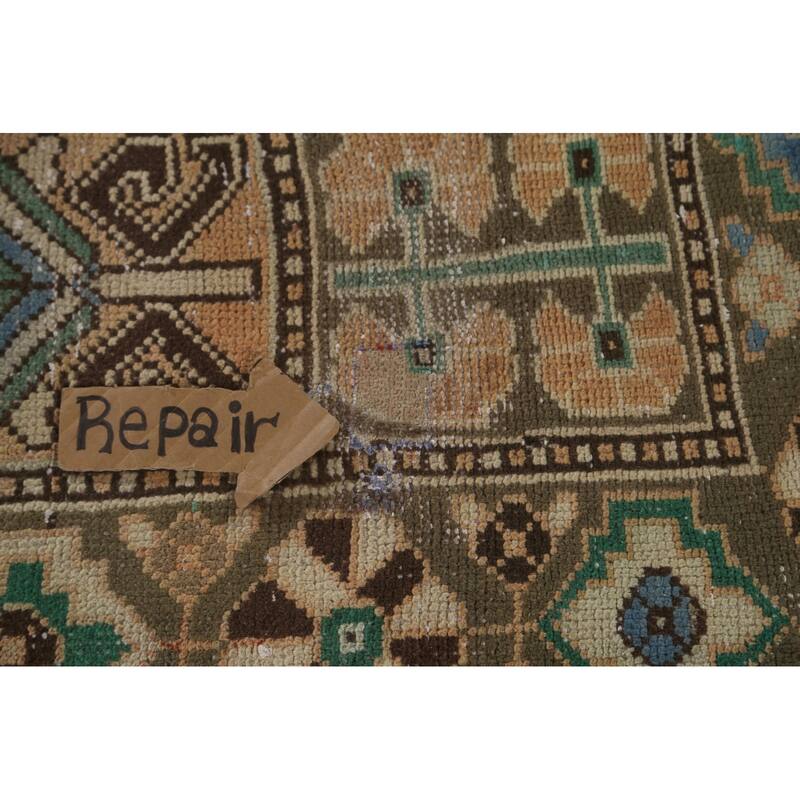 Garden Design Bakhtiari Persian Vintage Rug Hand-Knotted Wool Carpet - 5'1"x 9'7"